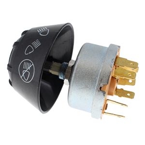 Off/Side/Dip/Main Headlamp Rotary Switch - 20/4A at 12V - 5/2A at 24V