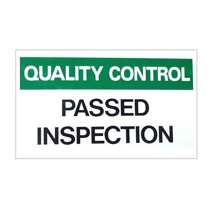 Process & Quality Control Signs