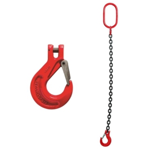 Chain Slings with Clevis Hook c/w Safety Catch