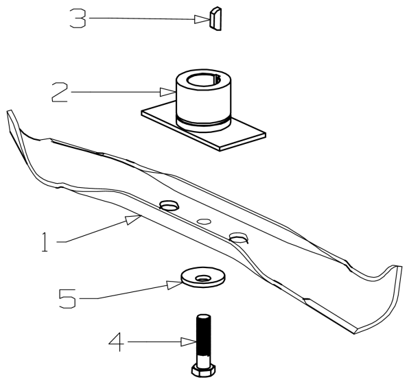 Bar Blade Assembly for Masport Mower