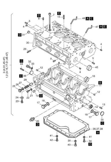 Crankcase Assembly for Hatz 2L40