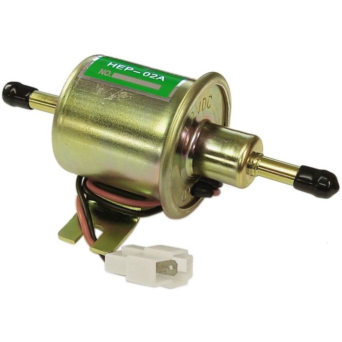 12 Volt Electric Fuel Pump - In/Out 8mm Replaces JCB 02/634780