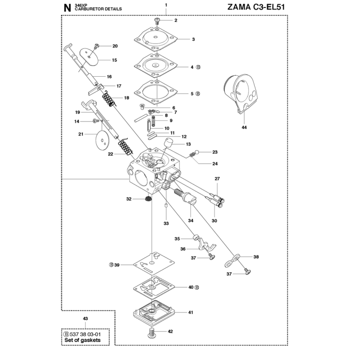 Husqvarna 346xp carburetor deals
