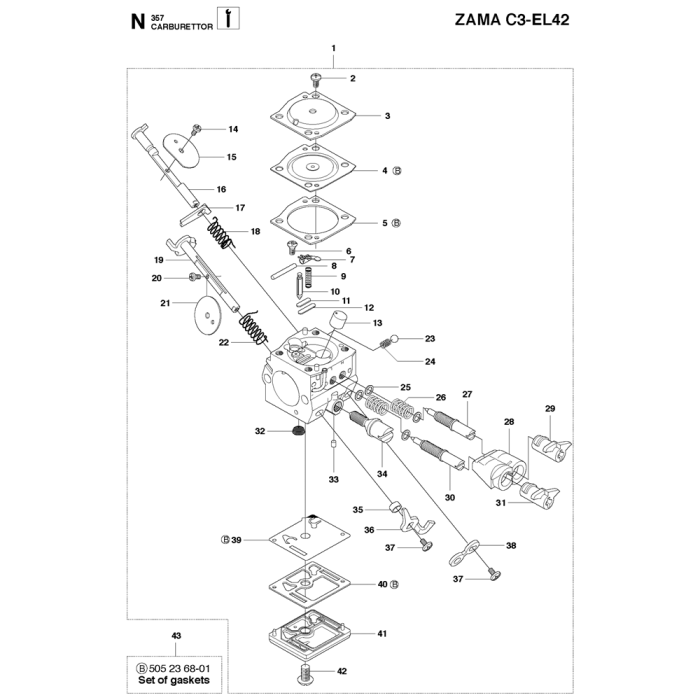 Husqvarna 357xp carburetor deals