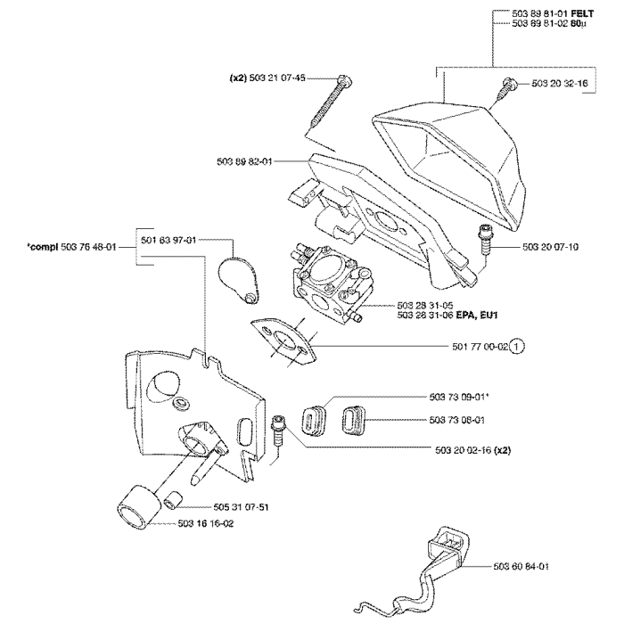 Husqvarna top 55 carburetor