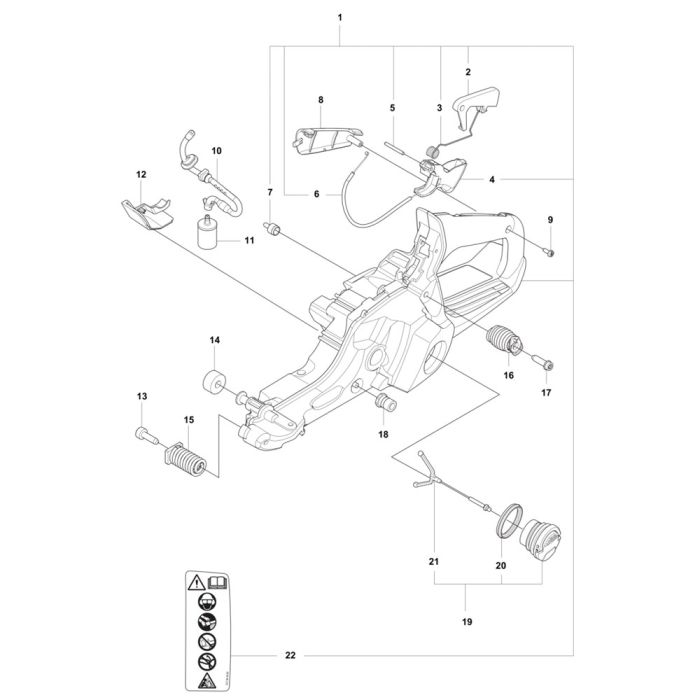 Fuel Tank Assembly for Husqvarna 562XP Mark II Chainsaw L&S Engineers