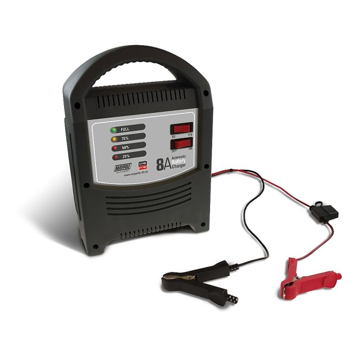 Maypole 6v 12v 8 Amp Battery Charger MP7108 Replaces MP7418