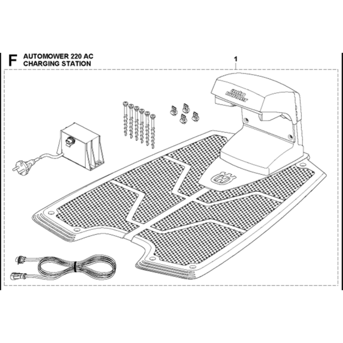 Charging Station Assembly for Husqvarna Automower 220 AC L&S Engineers