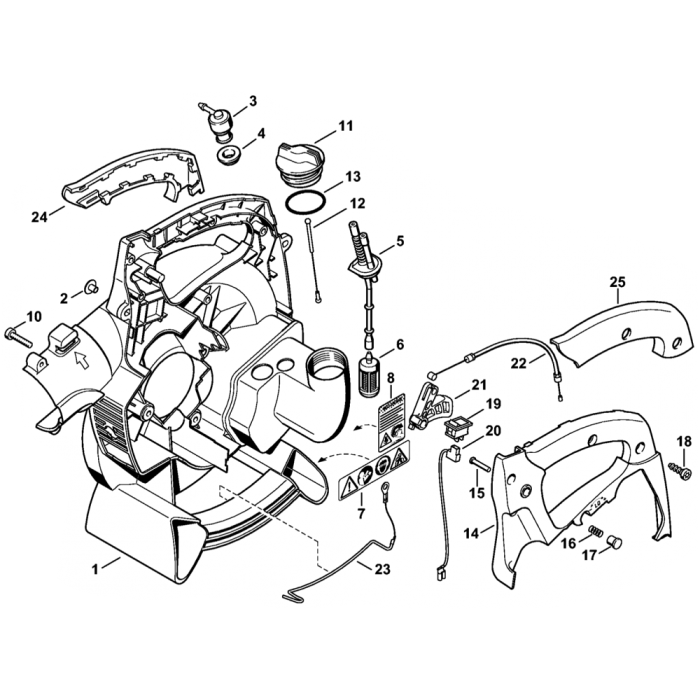 Blower online fan housing