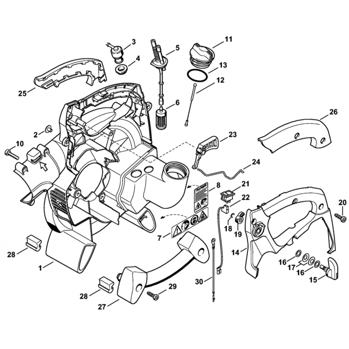Bg85 blower outlet