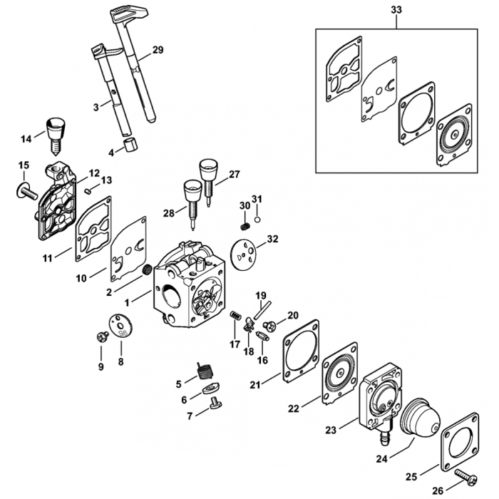 Stihl top blower carburetor
