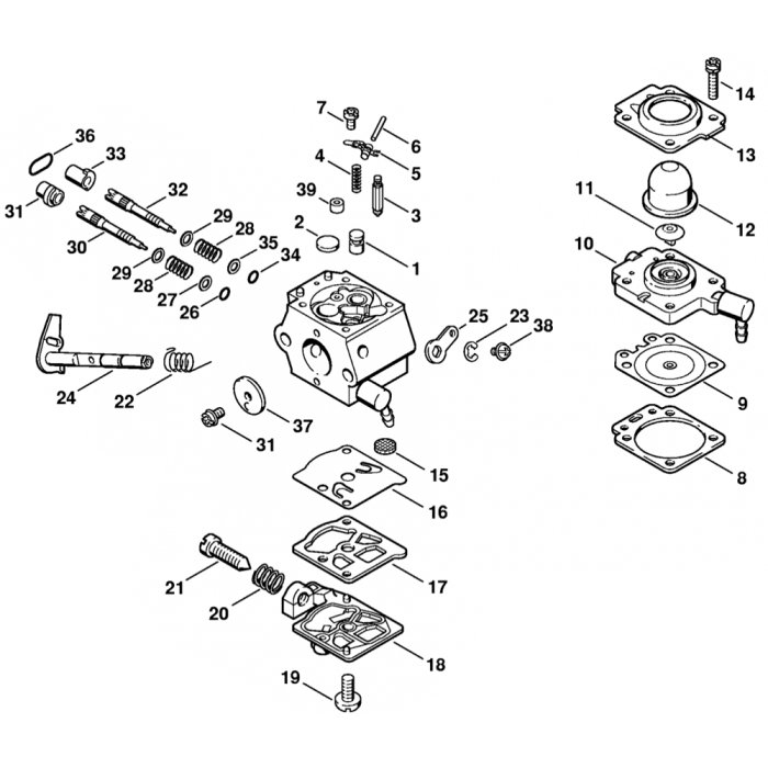 Carburetor WT 330 Cali Assembly fornia Assembly for Stihl BG72 Blower