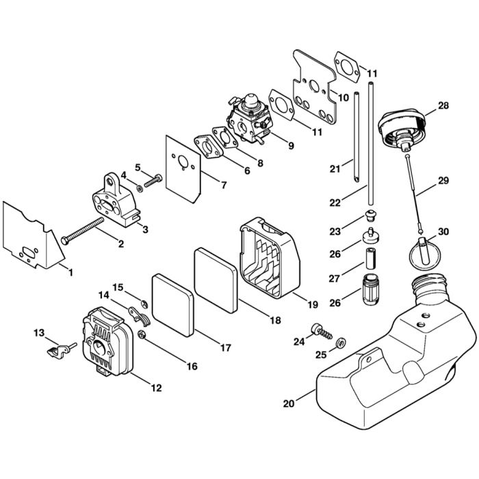 Parts for stihl shop blower