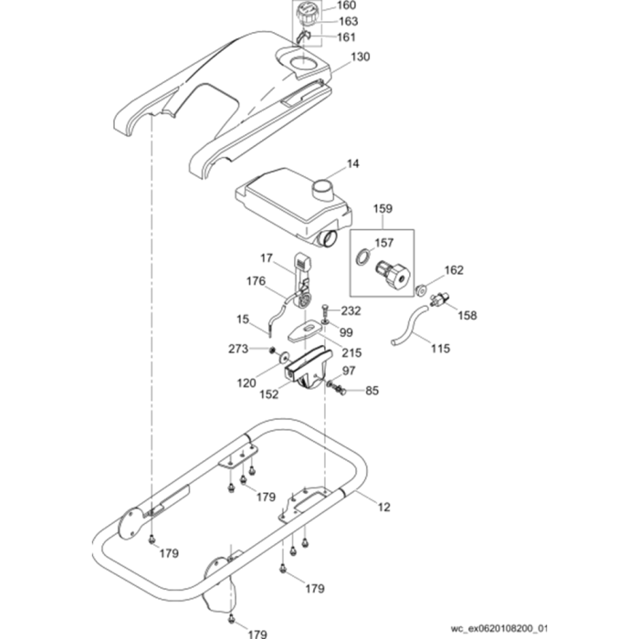 Guide Handle Assembly for Wacker Neuson BS504 Trench Rammer L&S