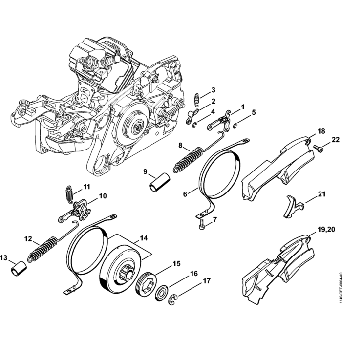 Chain brake Assembly for Stihl MS362 MS362C Chainsaws