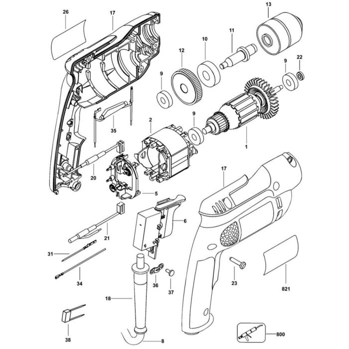 Dewalt shop d21008 drill