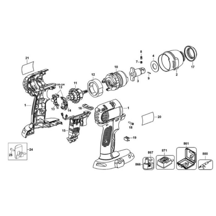 Dewalt dc820b outlet