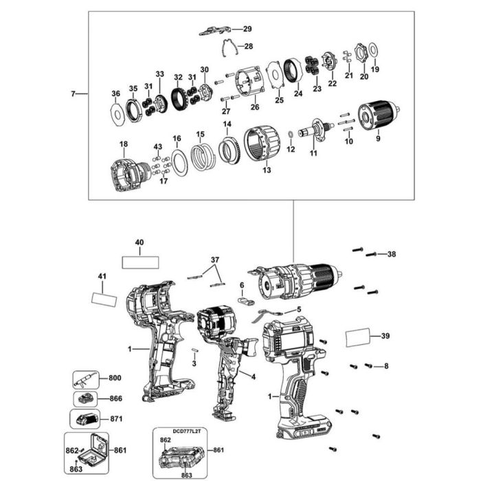 Dewalt dcd777 sale