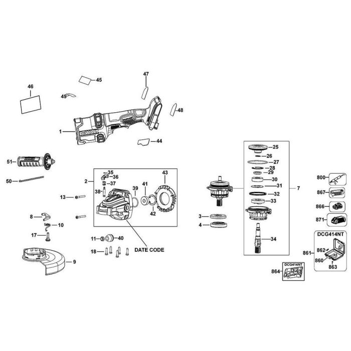 Dewalt store dcg414 grinder