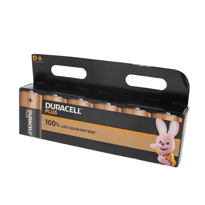 Duracell Plus Power D Cell Batteries (Pack of 6) | L&S Engineers