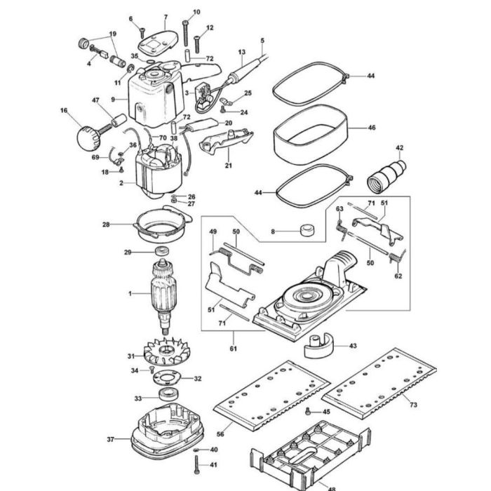 Dewalt on sale sander parts