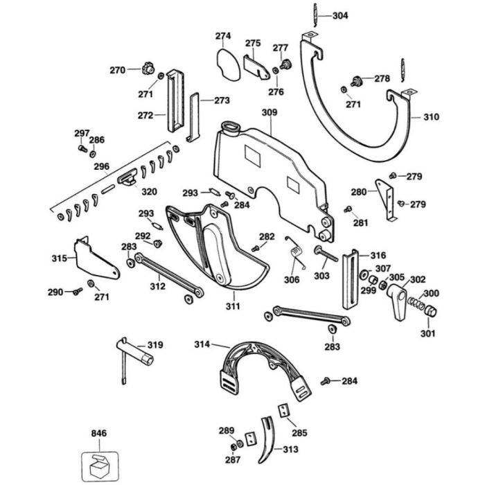 Switch Assembly for DeWalt DW720 TYPE 1 5 Radial Arm Saw