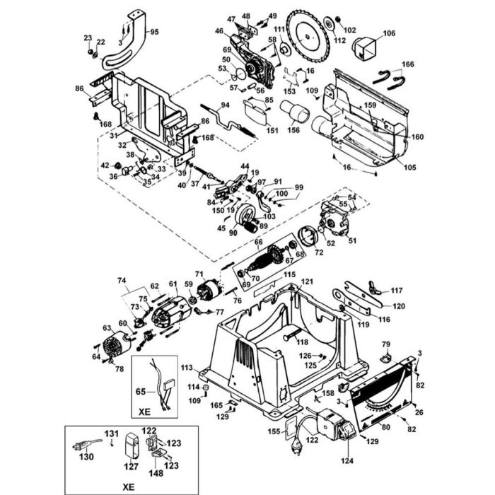 Guard Assembly for DeWalt DW744 Type 2 Table Saw L S Engineers