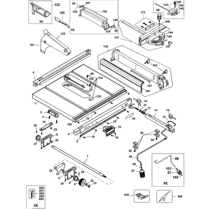 Dw744 discount table saw