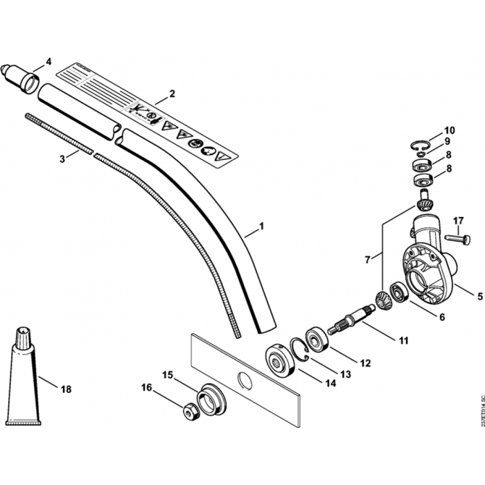 Drive Tube Assembly for Stihl FC 90 Lawn Edger L S Engineers