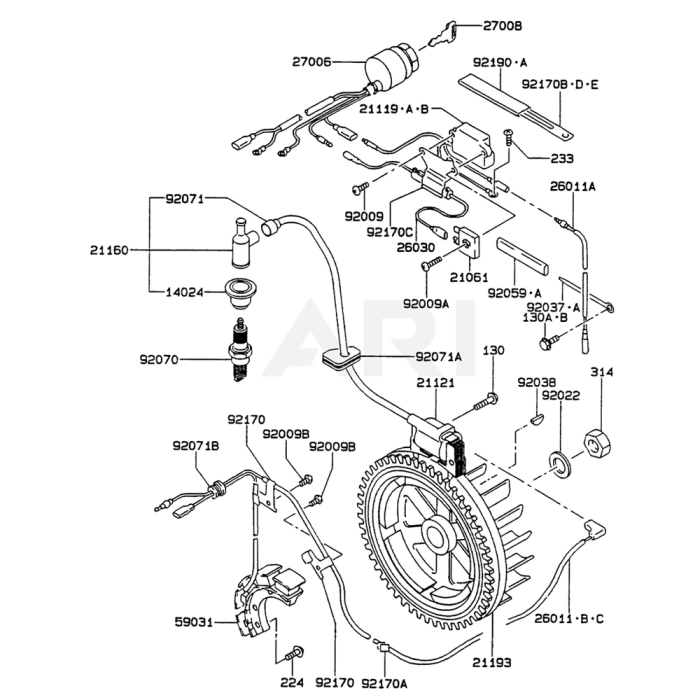 Electric Equipment for Kawasaki FE290D Engines L&S Engineers