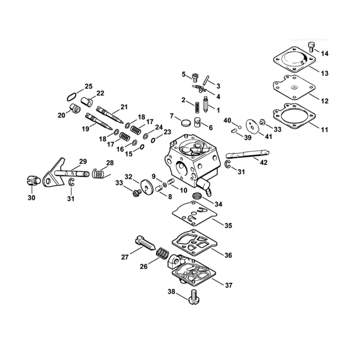 Stihl FS88 Carburetor WT 367 Assembly