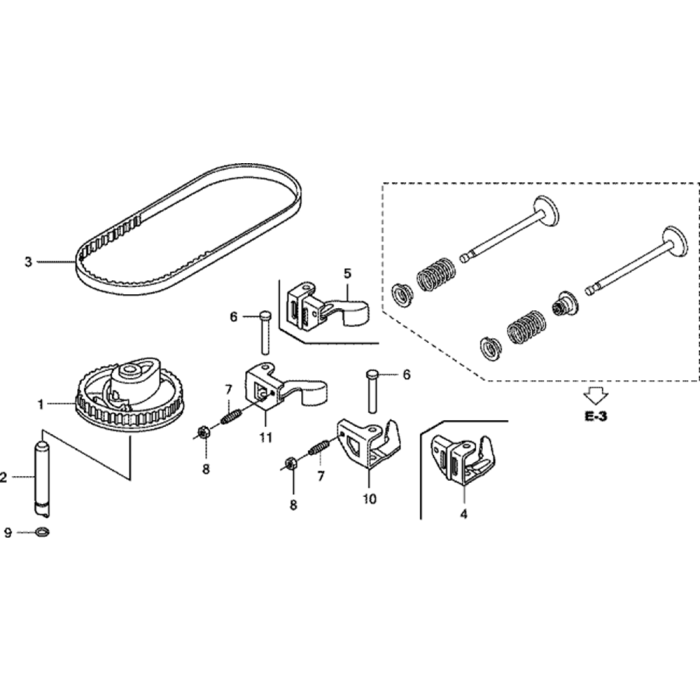 Camshaft Assembly for Honda GCV135 GJAF Engines