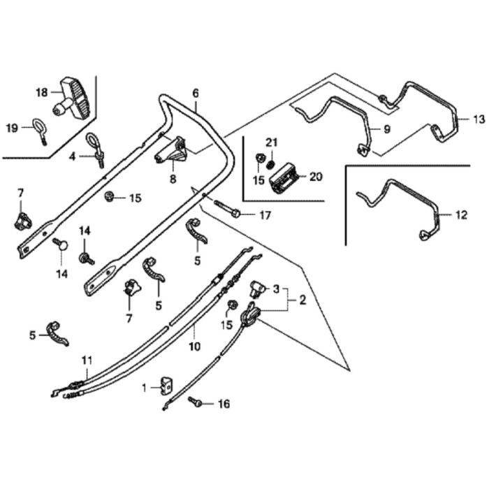 Handle Pipe for Honda HRG415C2 (IZY) - SDE Lawn Mower | L&S Engineers