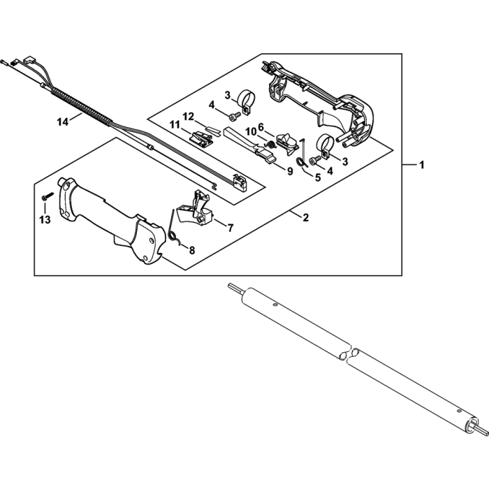 Handle Assembly for Stihl HT101 Pole Pruners L&S Engineers
