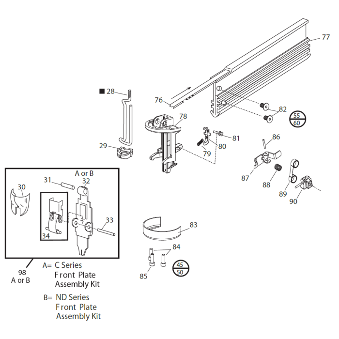 Probe Magazine Assembly for Paslode IM65 F16 Lithium Nail Gun 13323