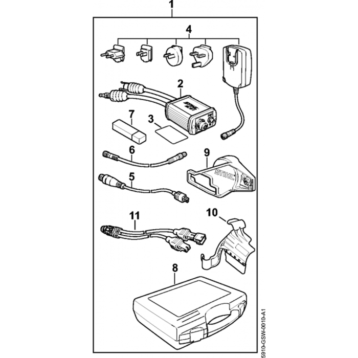 Diagnostic unit MDG 1 Assembly for Stihl MM56 MultiSystem L&S Engineers