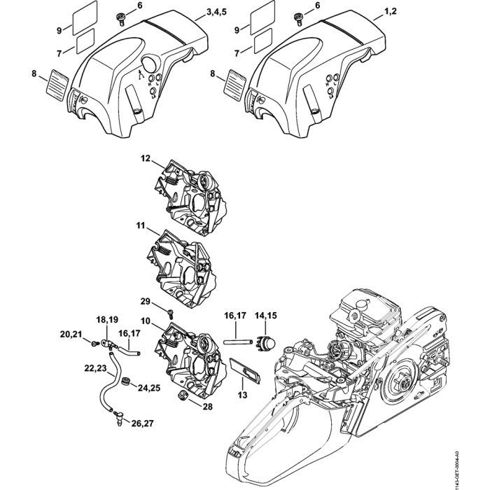 Joint De Pot D’échappement Pour Tronçonneuse Stihl MS231, MS231C – Pièce De Rechange Qualité Aftermarket | Remplacement Facile, Améliore L’étanchéité Et Les Performances