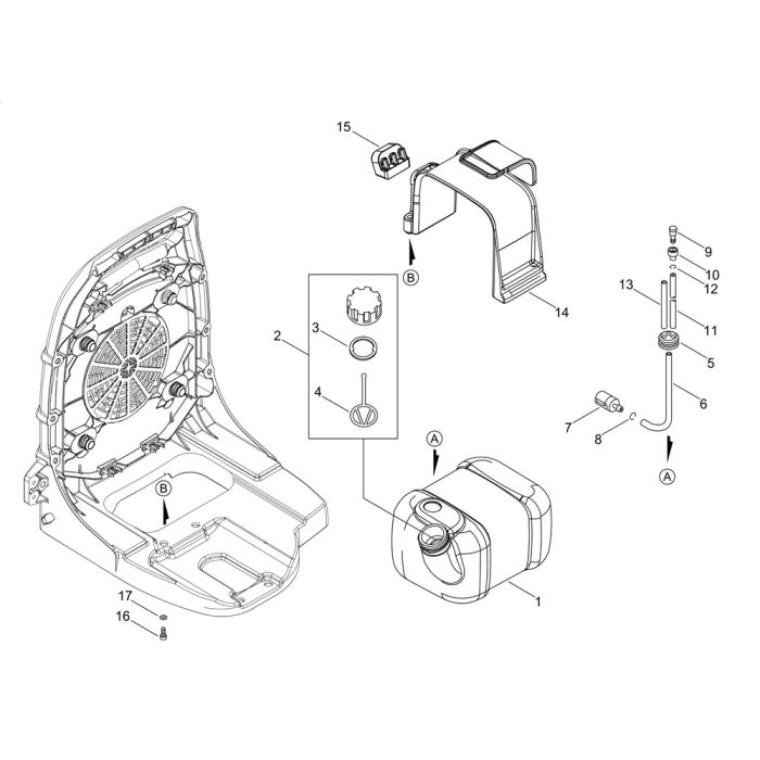 Fuel Tank for ECHO PB580 Backpack Blower L&S Engineers