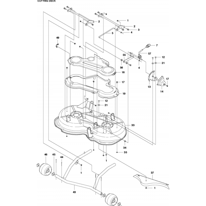 Husqvarna zero store turn deck parts