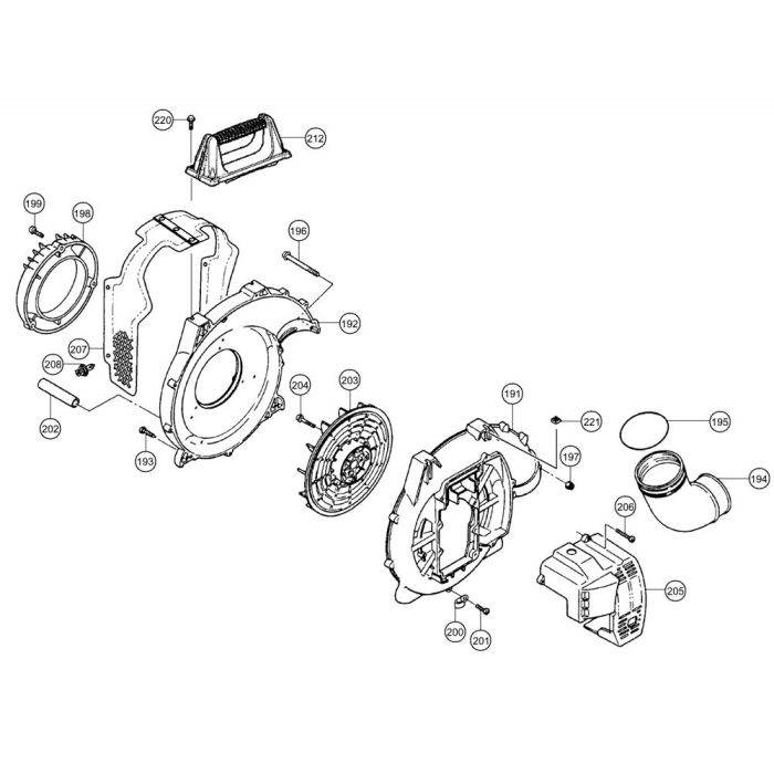 Fan, Housing for Tanaka TBL7800 Blower L&S Engineers