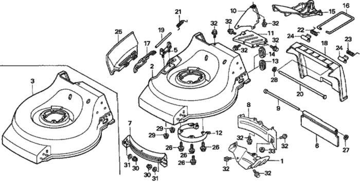 Cutter Housing for Honda HRG536C1