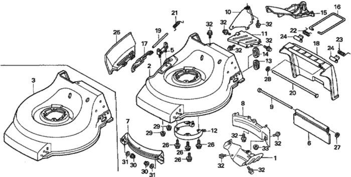 Cutter Housing for Honda HRG536C