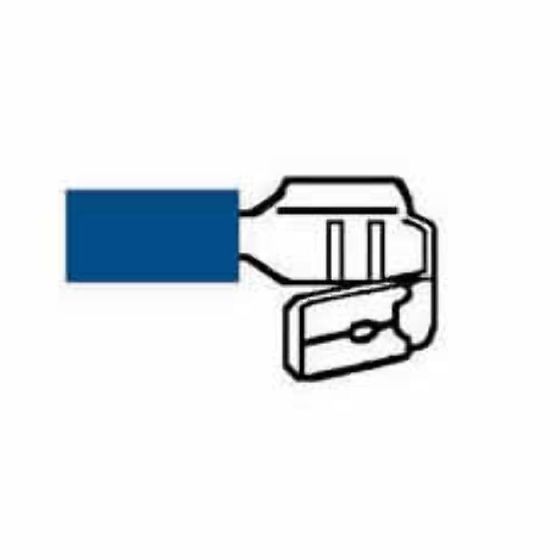 Blue Pre-Insulated Piggy-Back Terminals - 6.30mm (Pack of 1000) - 3-001-15