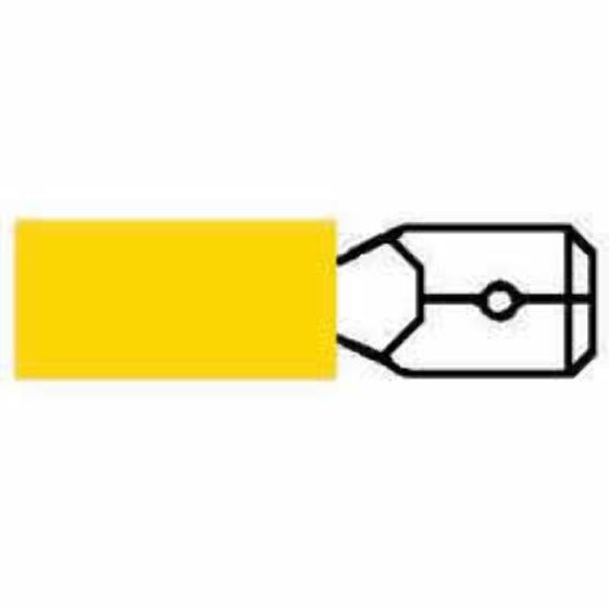 Yellow Pre-Insulated Blade Terminals - 6.30mm (Pack of 1000) - 3-001-28