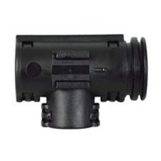 Black Nylon Unsealed T-Piece Connector - 10 x 10 x 10NW - Each - 0-327-42