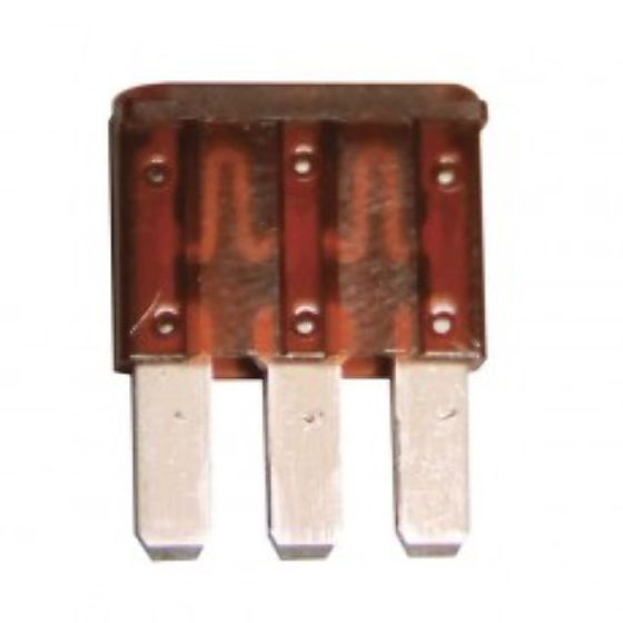Brown Micro 3 Triple Blade Type Fuse - 7.5A - Each - 0-371-58