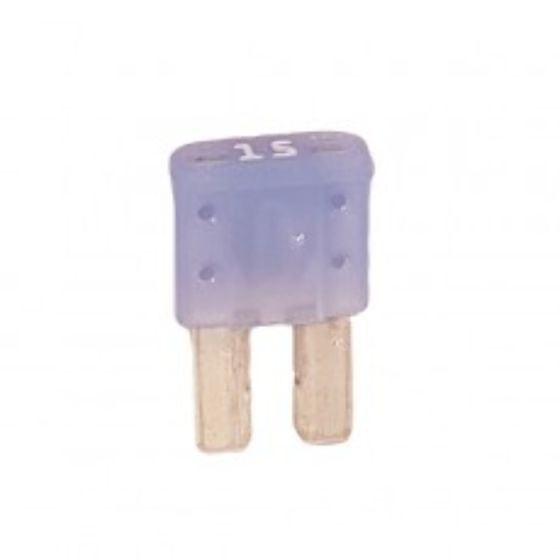 Blue Micro 2 Blade Type Fuse - 15A Pack of 50 - 1-376-75