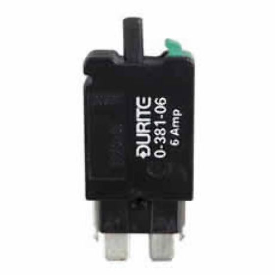 Tall Blade Fuse Type Manual Reset and Manual Trip Circuit Breaker - 20A, 12/24V - Each - 0-381-20