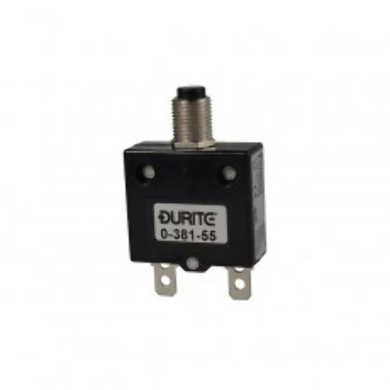 Circuit breaker 10A - 12V/24V ‘push to reset’ single pole circuit breaker - Each - 0-381-60