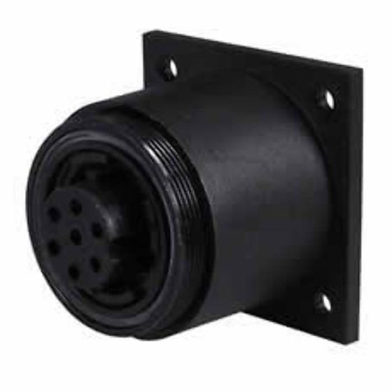 3 Pin Waterproof Plastic Bulkhead Socket - 10A - Each - 0-463-69